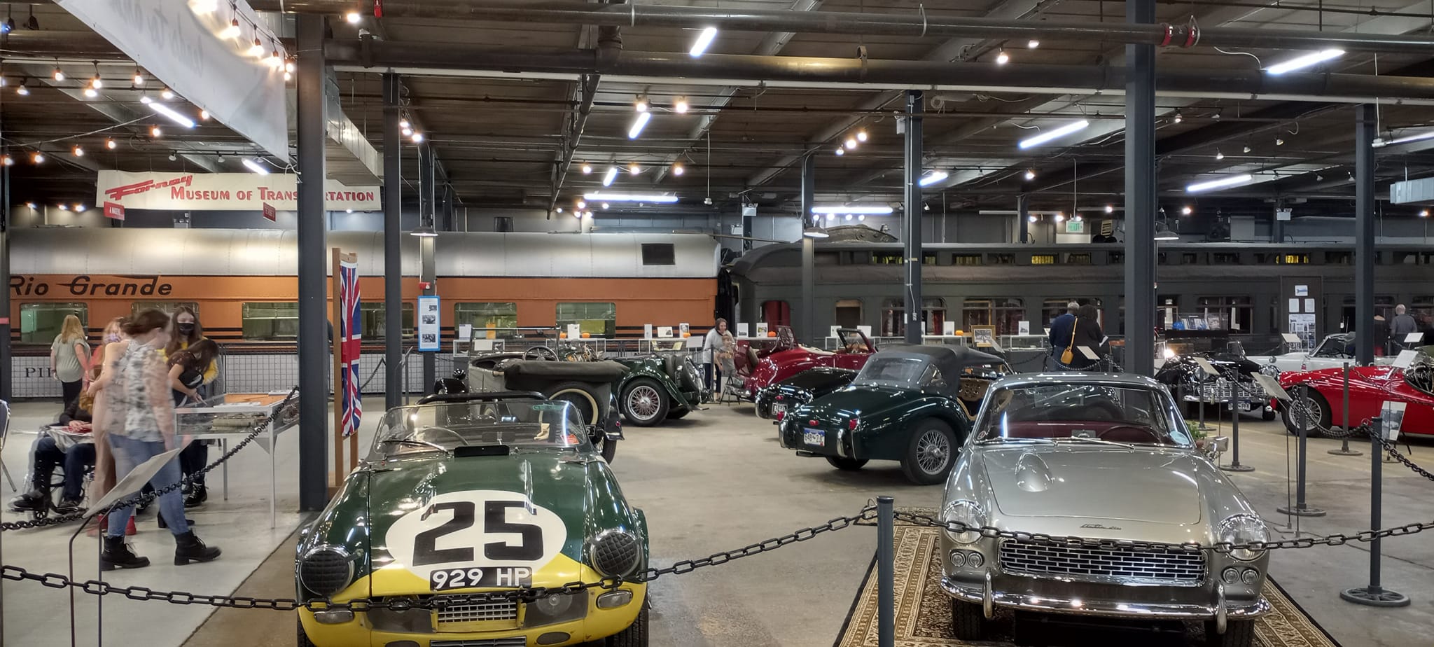 Museum with historical cars