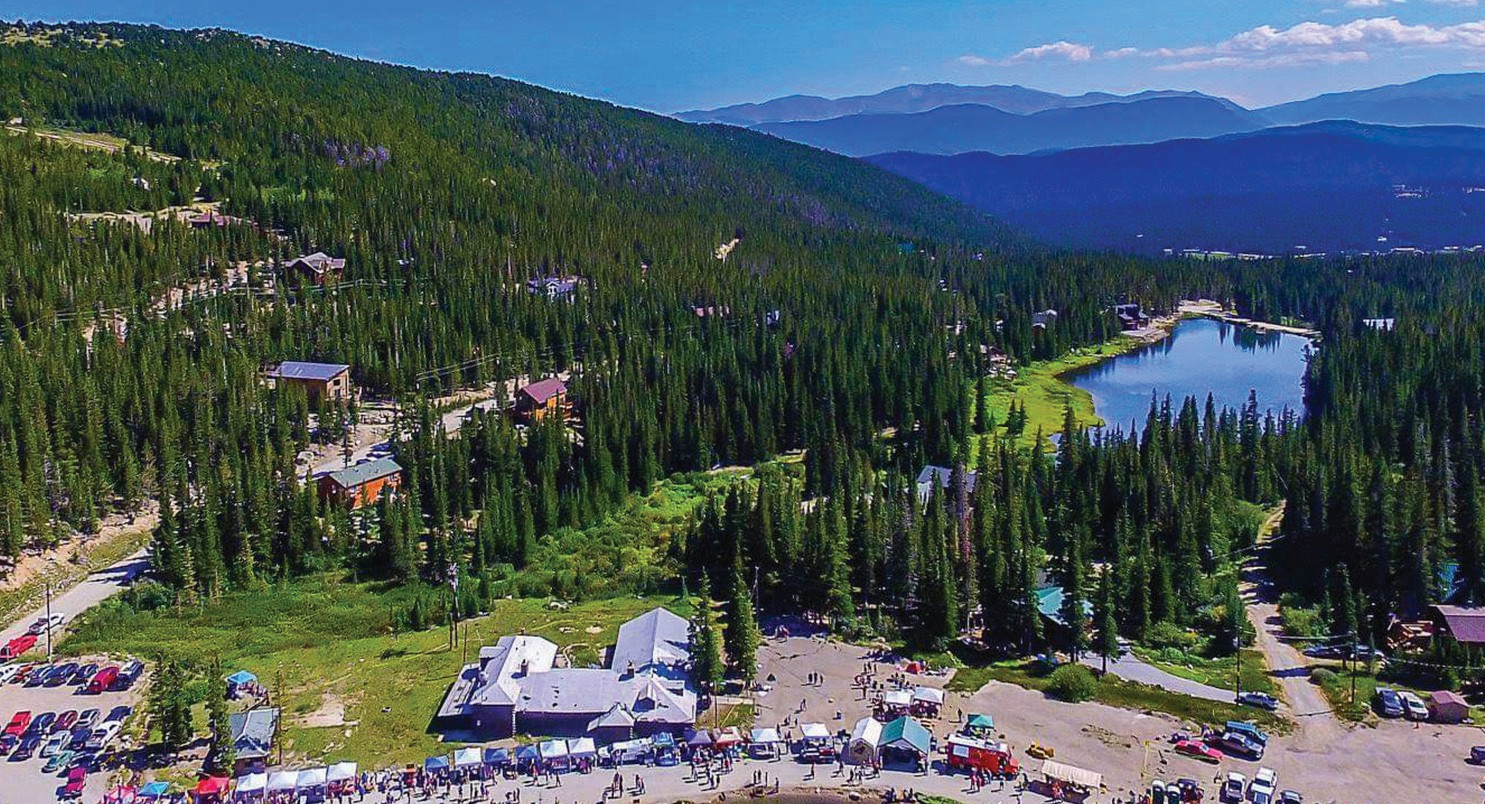 Aerial view of GlacierFest 