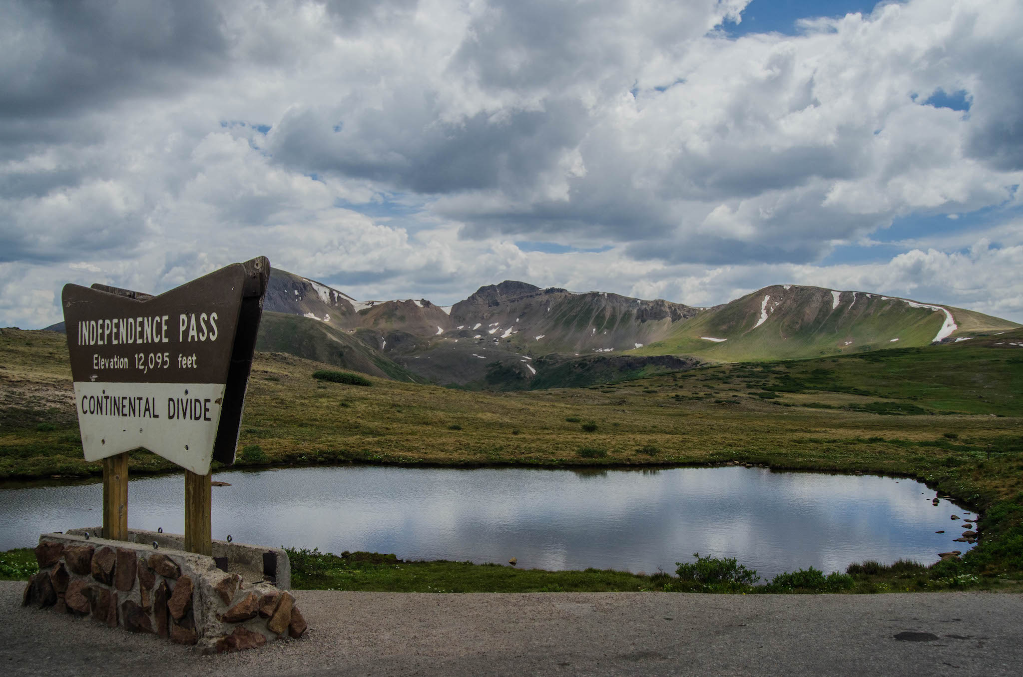 The top of Independence Pass, one of the premier alpine passes in Colorado.