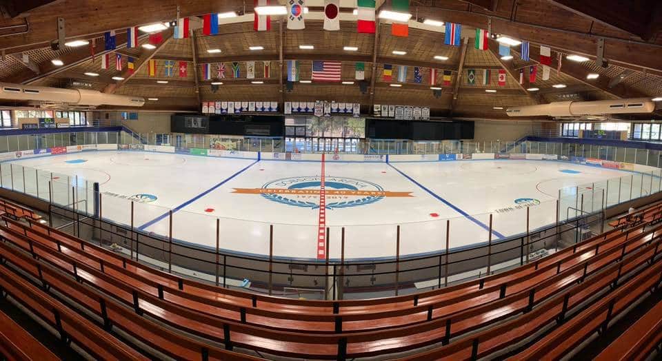 Indoor ice arena