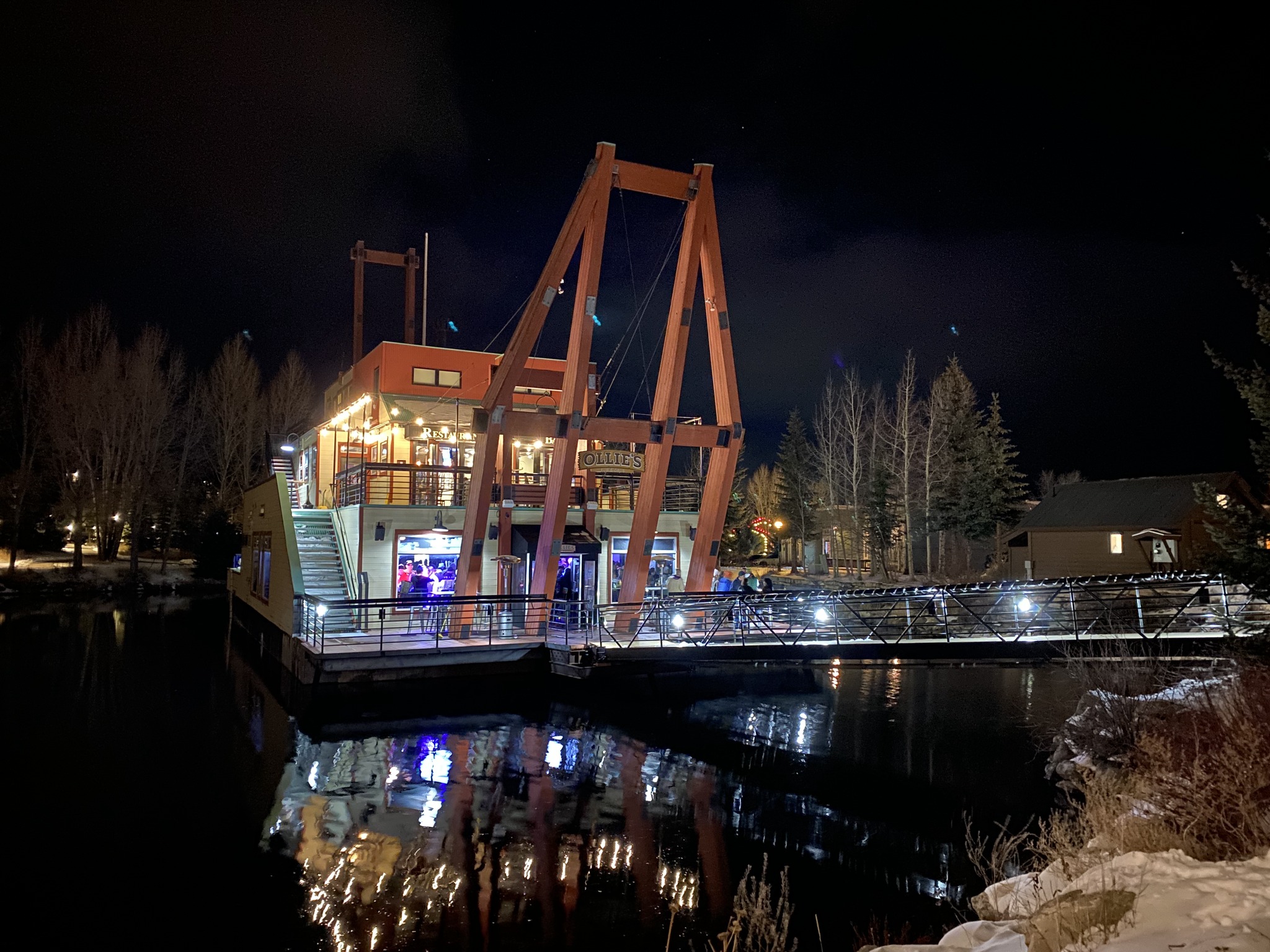 Restaurant at night