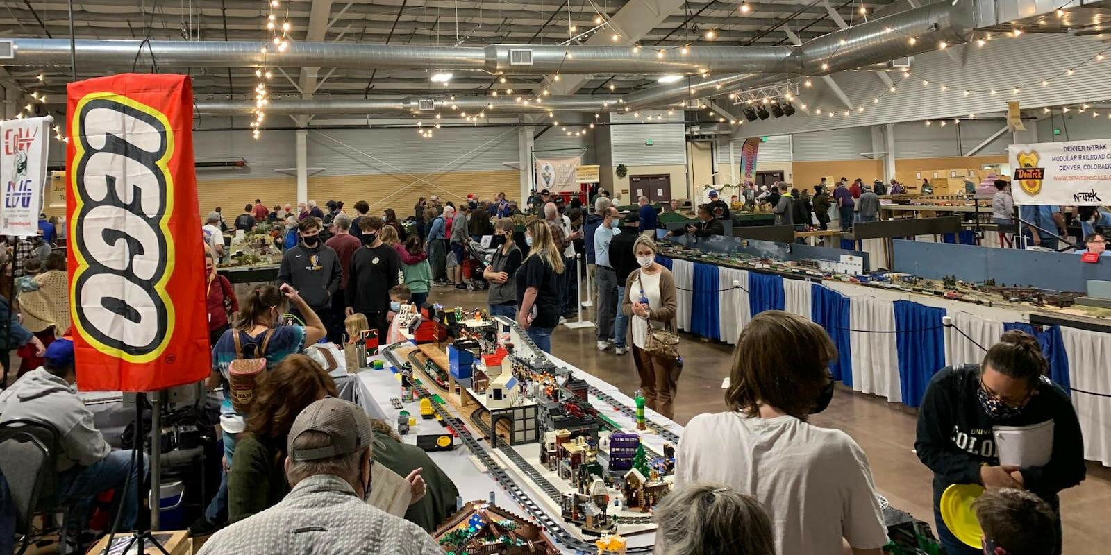 Image of people attending the Rocky Mountain Train Show in Colorado