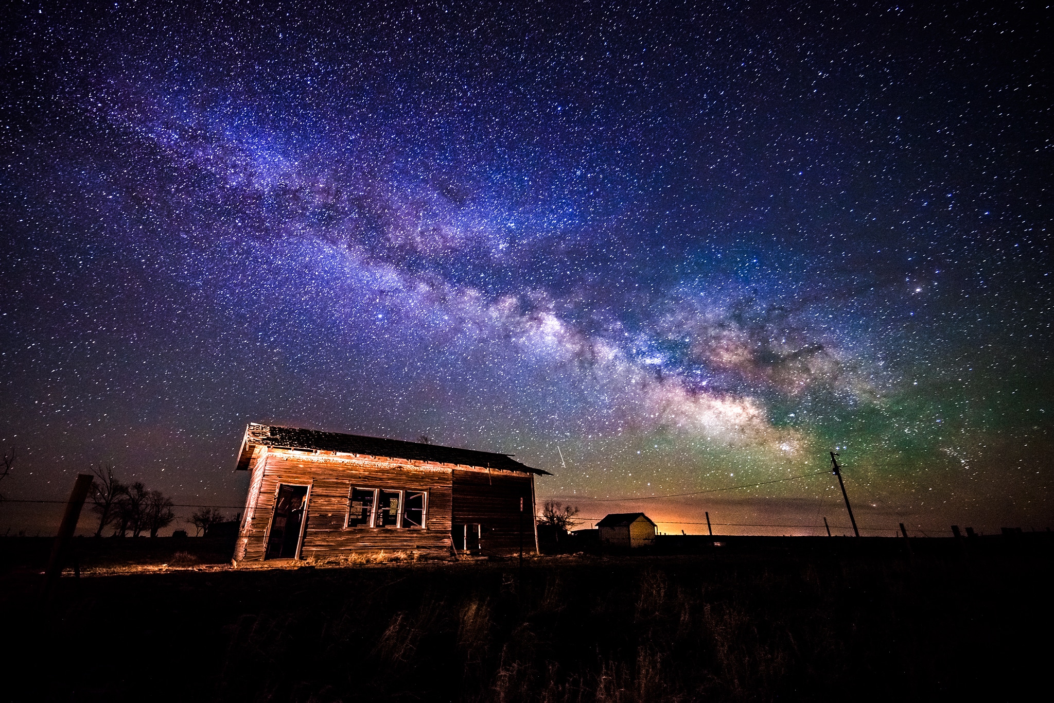 Unending layers of stars blanketing the Colorado sky.