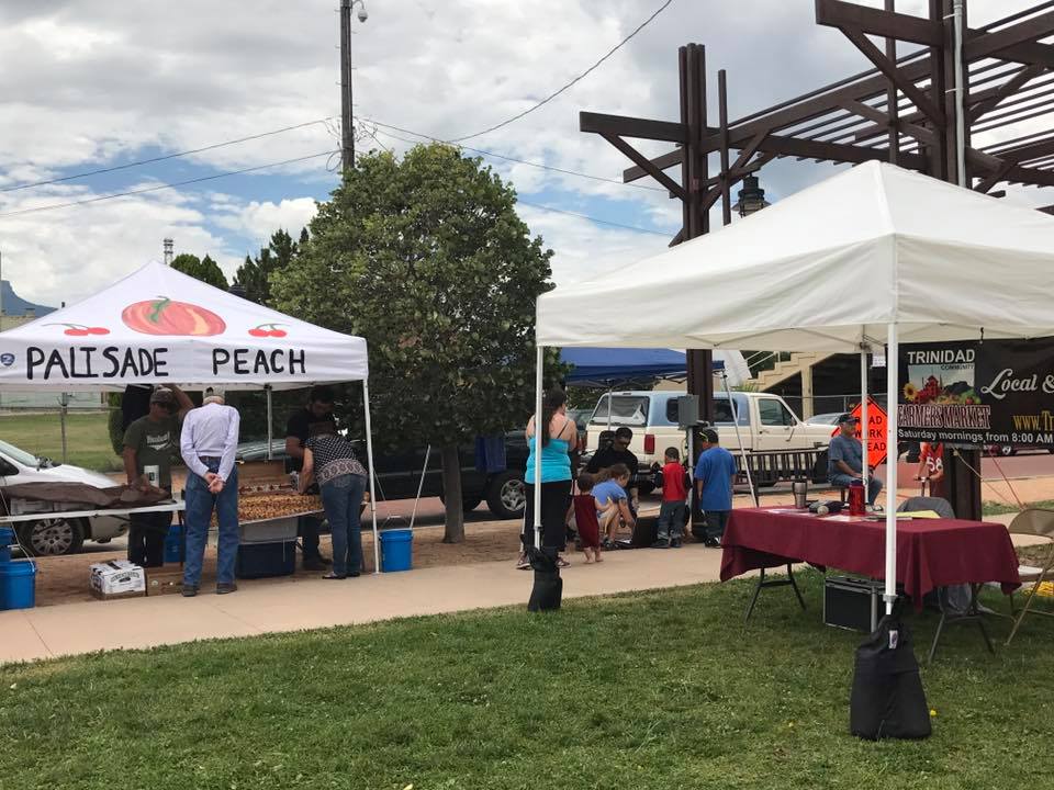 Vendors at the Trinidad Farmer's Market