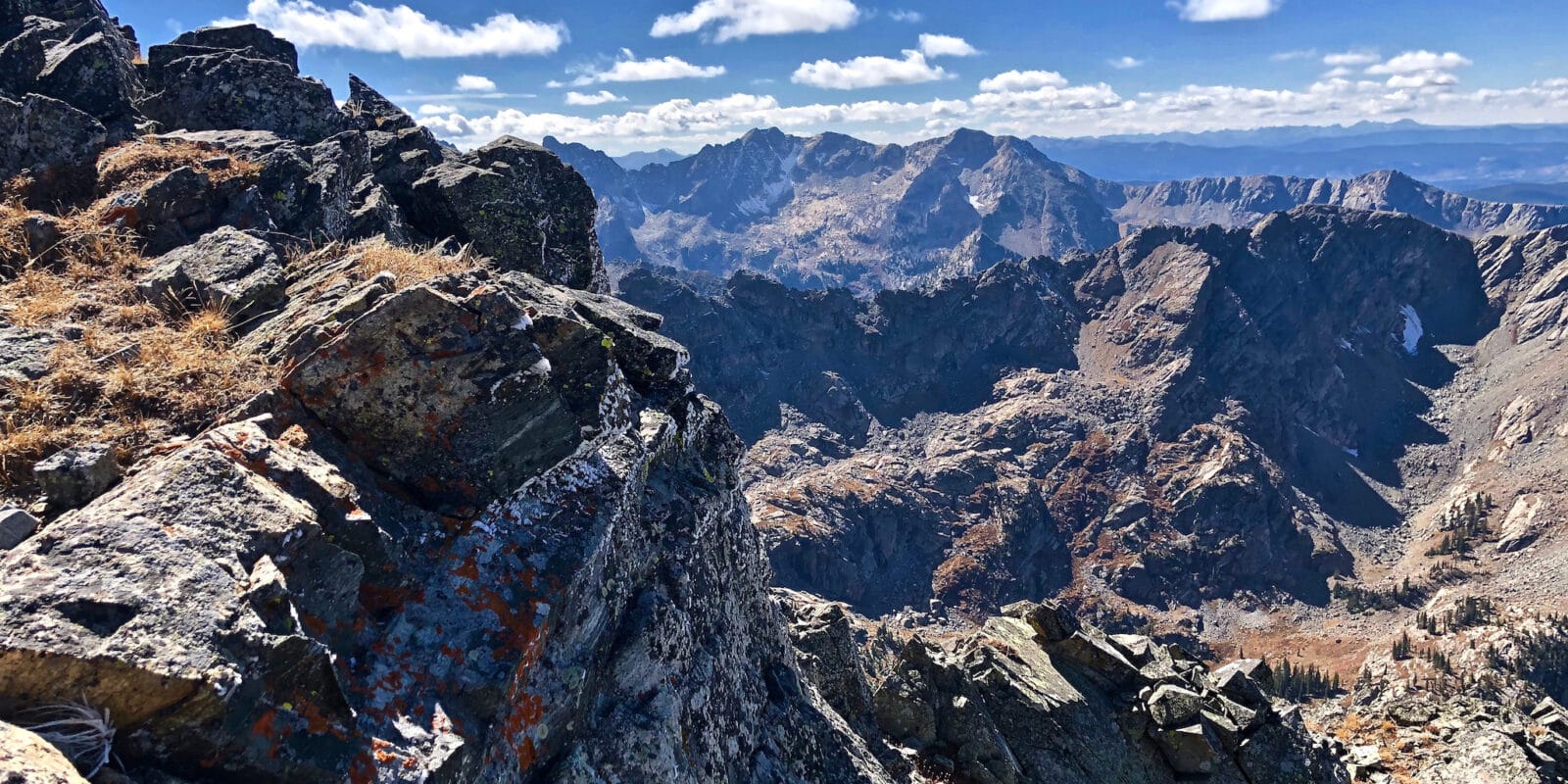 Endless ridge-lines of the western Indian Peaks Wilderness.