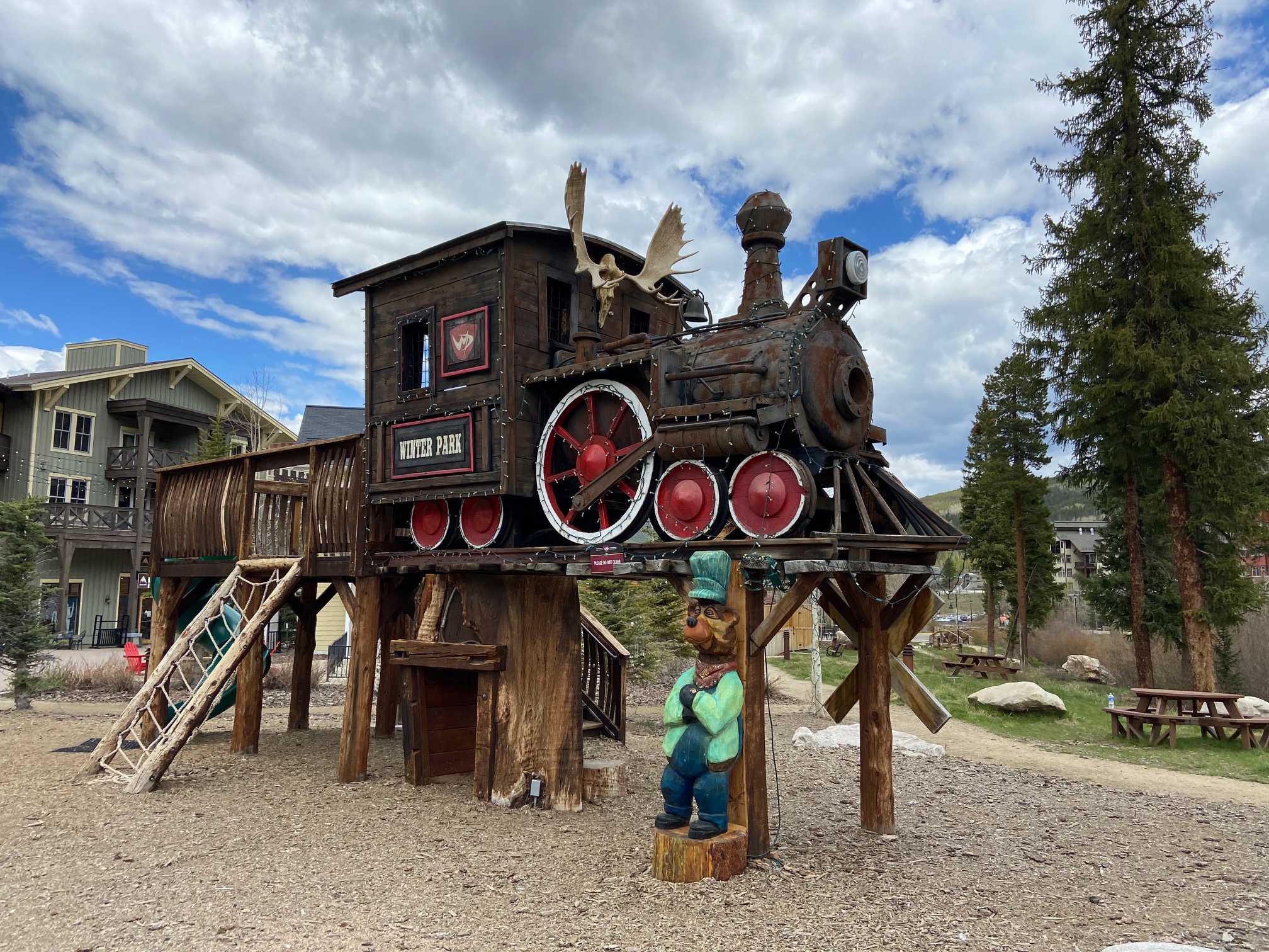 Winter Park Resort Village Train Playground