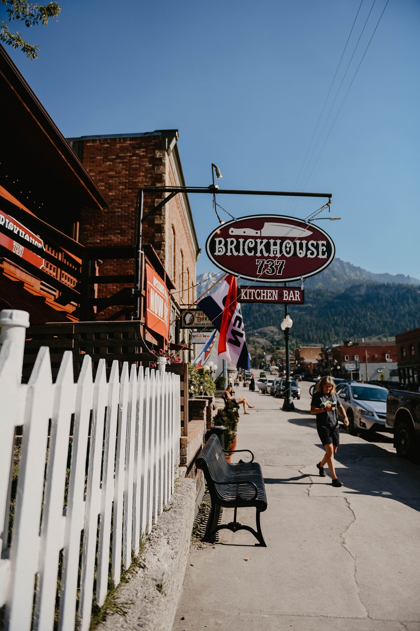 Sidewalk sign for restaurant