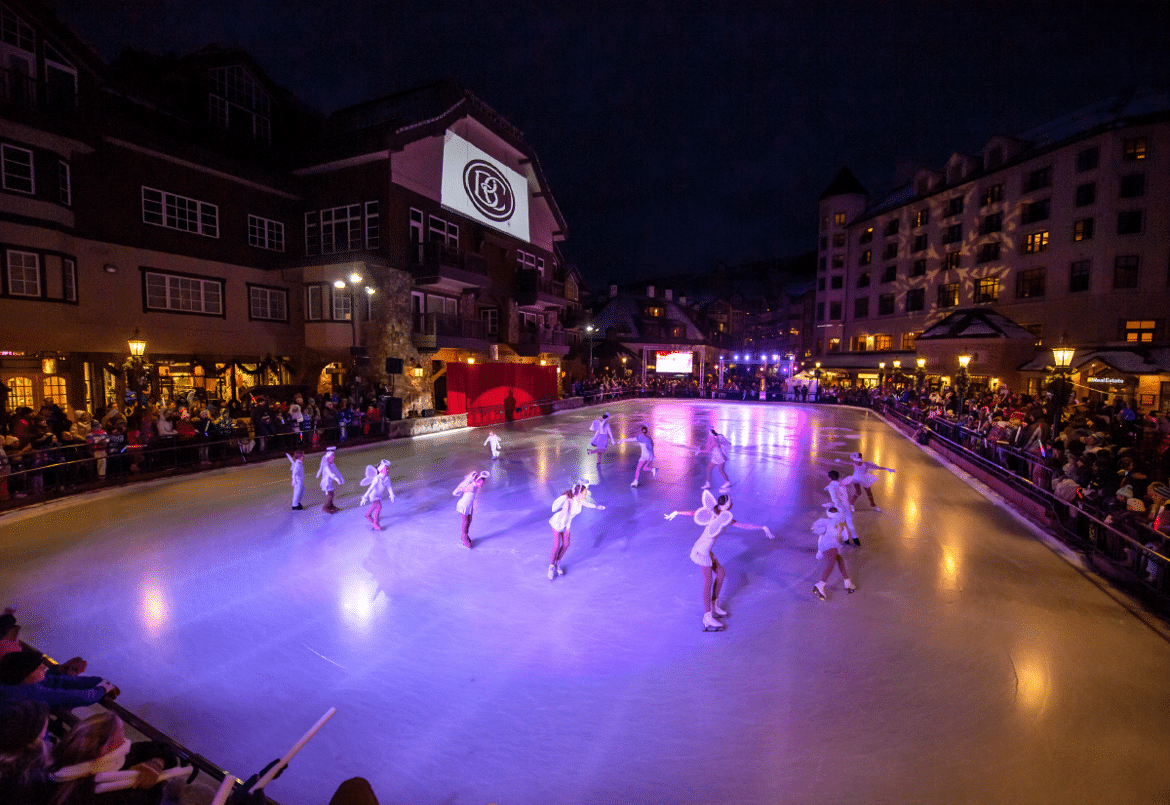 Ice skating rink performance