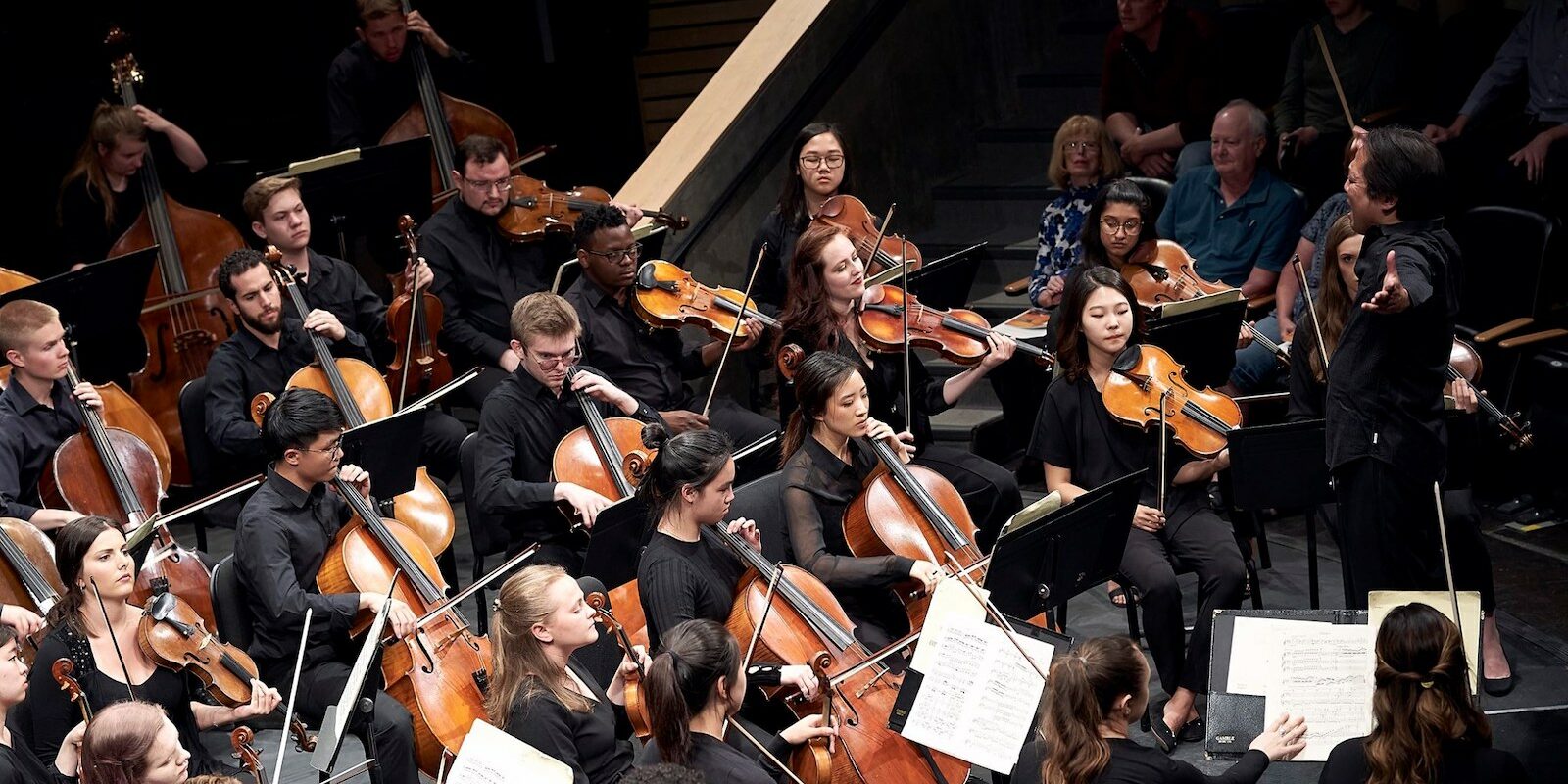 Image of the orchestra performing at Colorado College Summer Music Festival in Colorado Springs