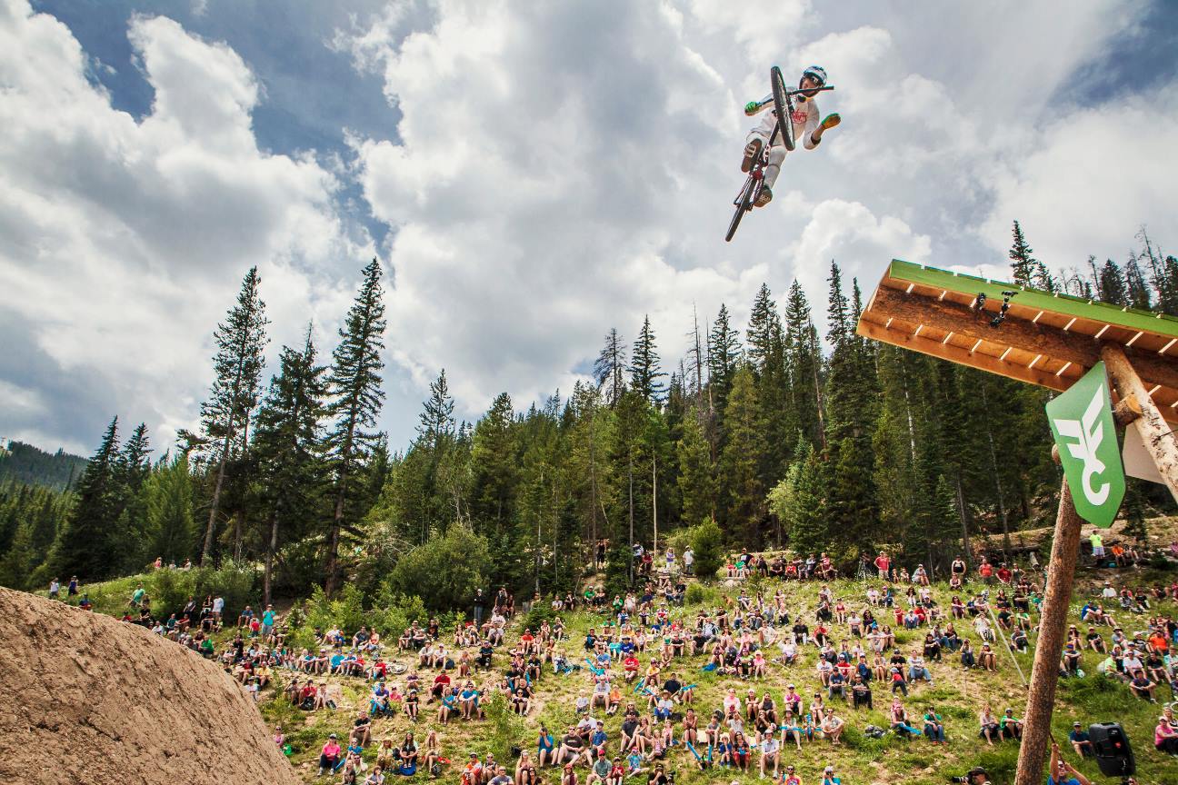 Biker at freeride festival