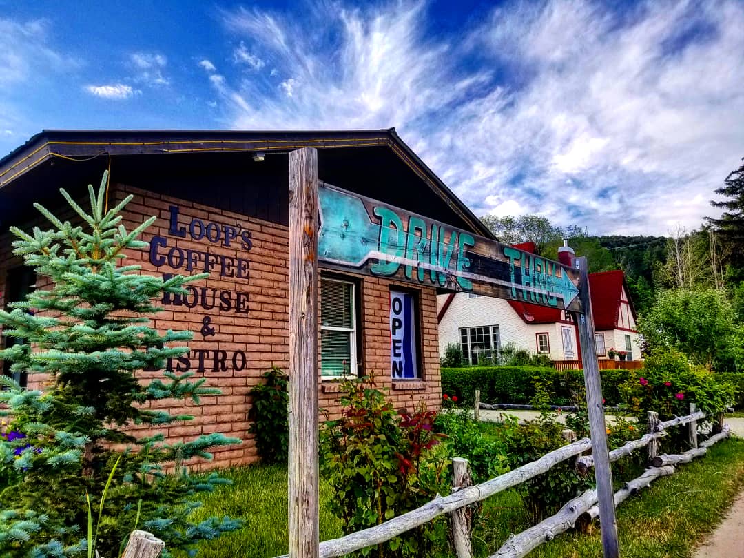 entrance to coffee house