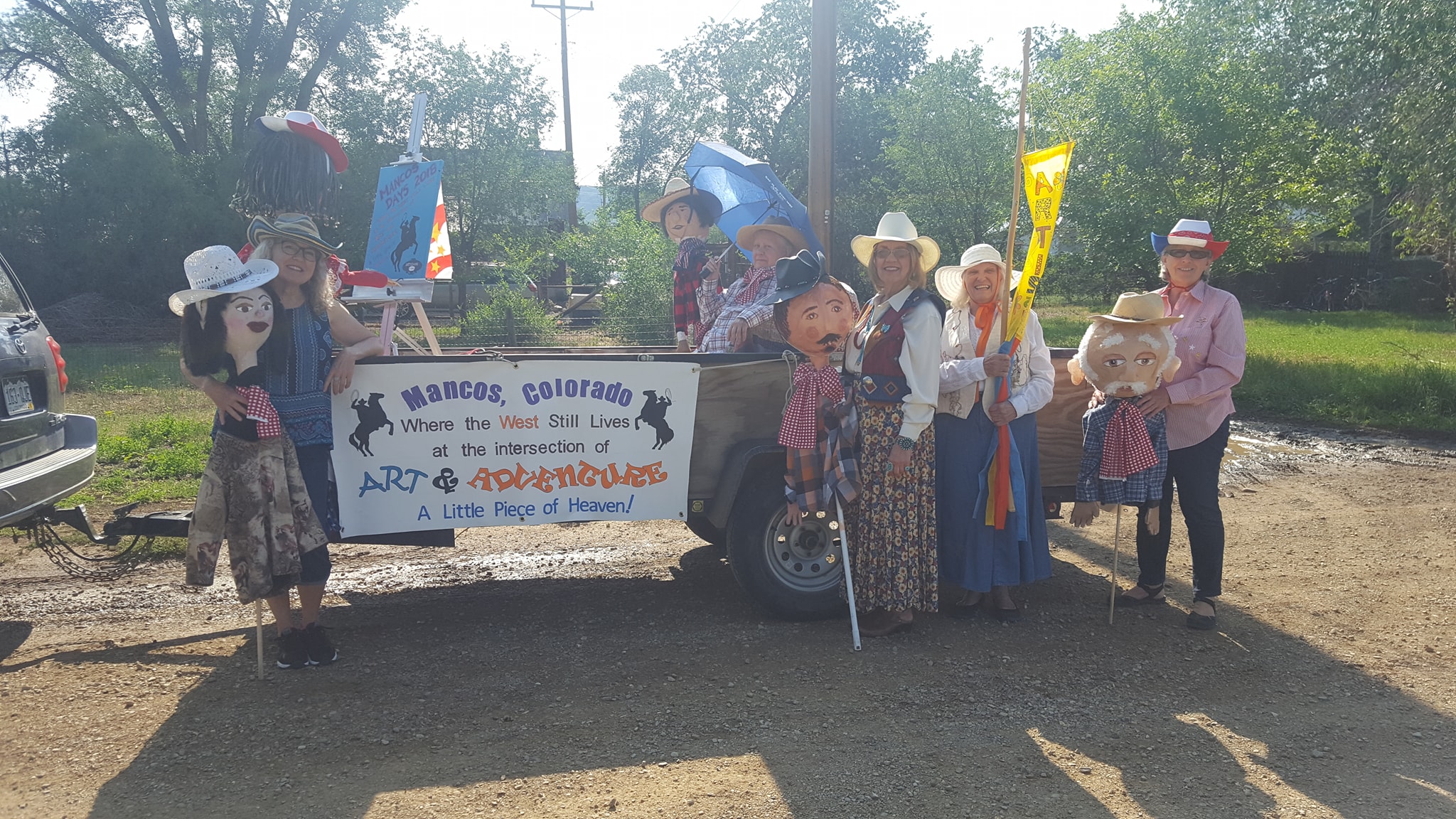 Parade float at Mancos Days