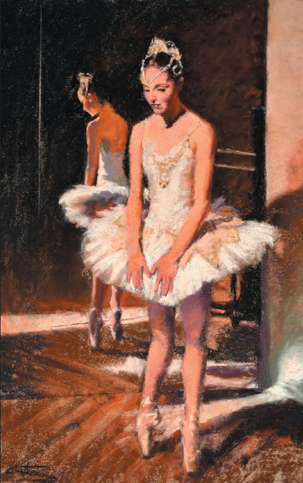 Image of a ballerina by Mitch Castor at the Mile High International Pastel Exhibition