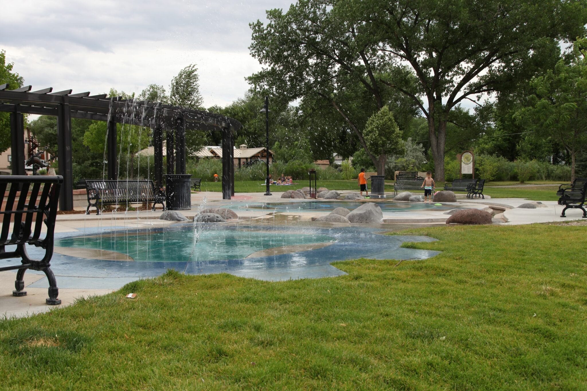 Splash pad at community park