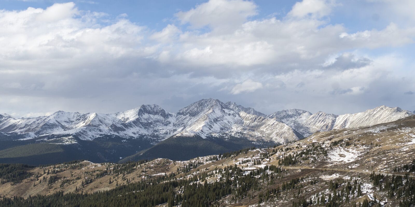 A beautiful view of the Sawatch Range in central Colorado.