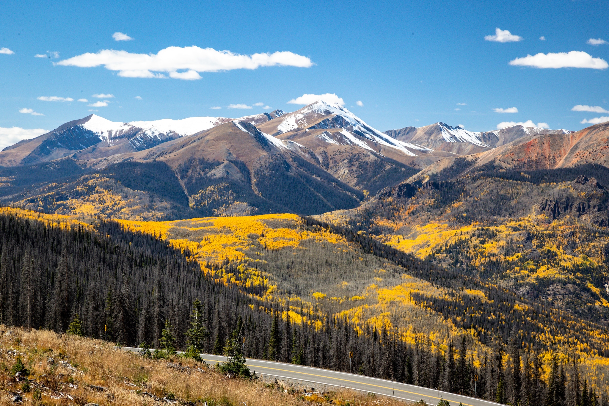 The beautiful Slumgullion Pass, south of Lake City, Colorado.