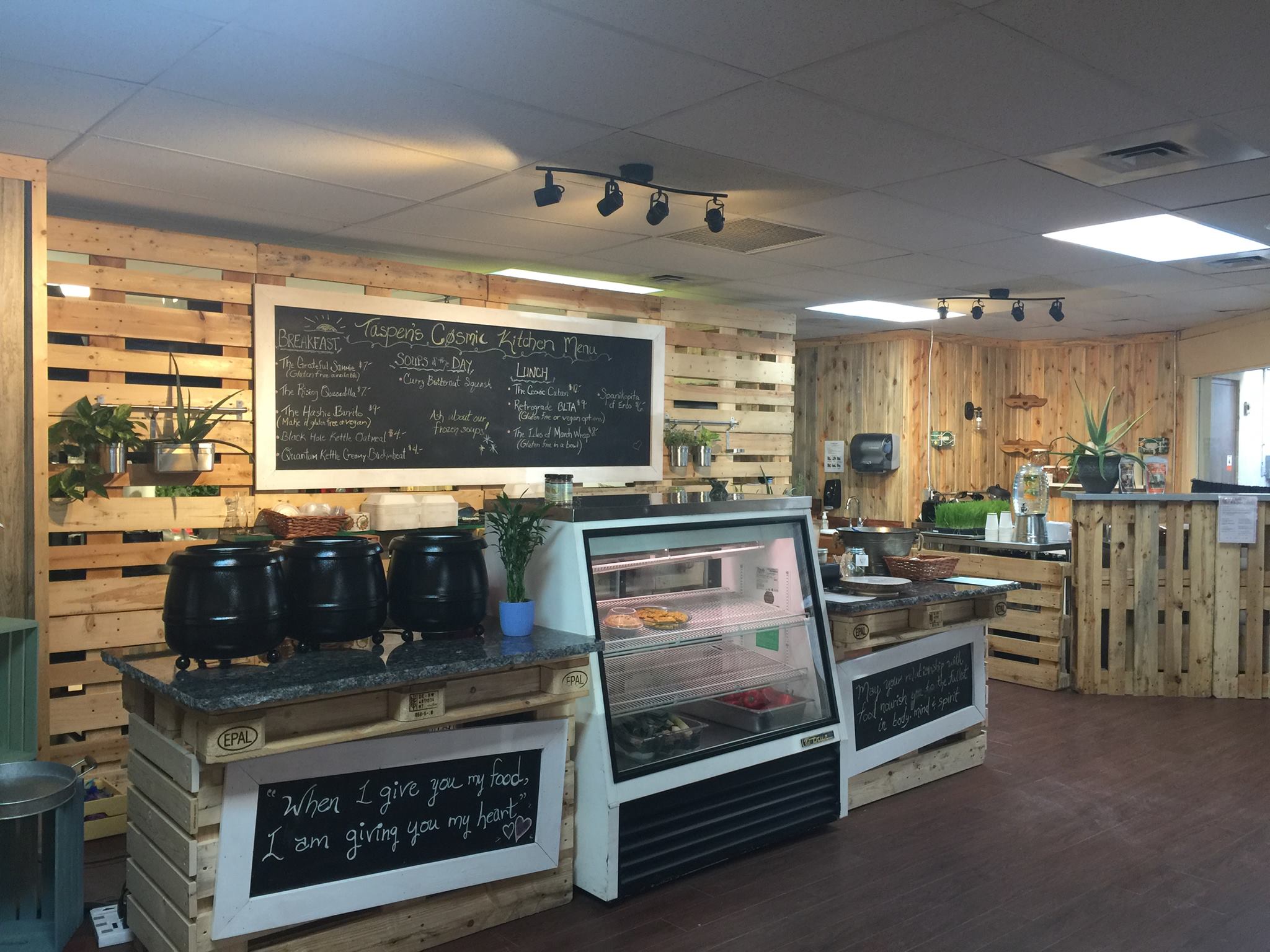 Interior of cafe