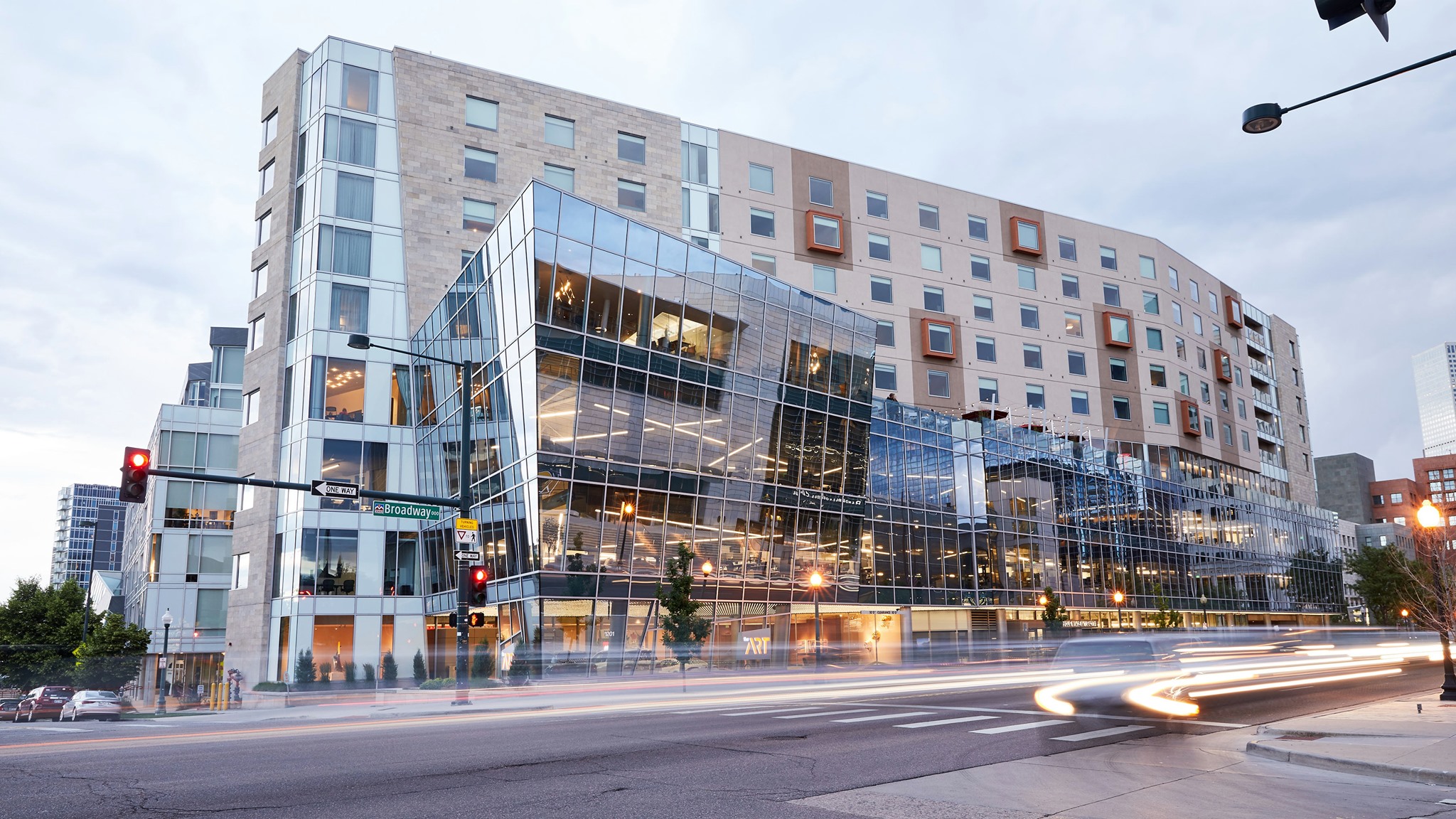 Geometric hotel in downtown Denver