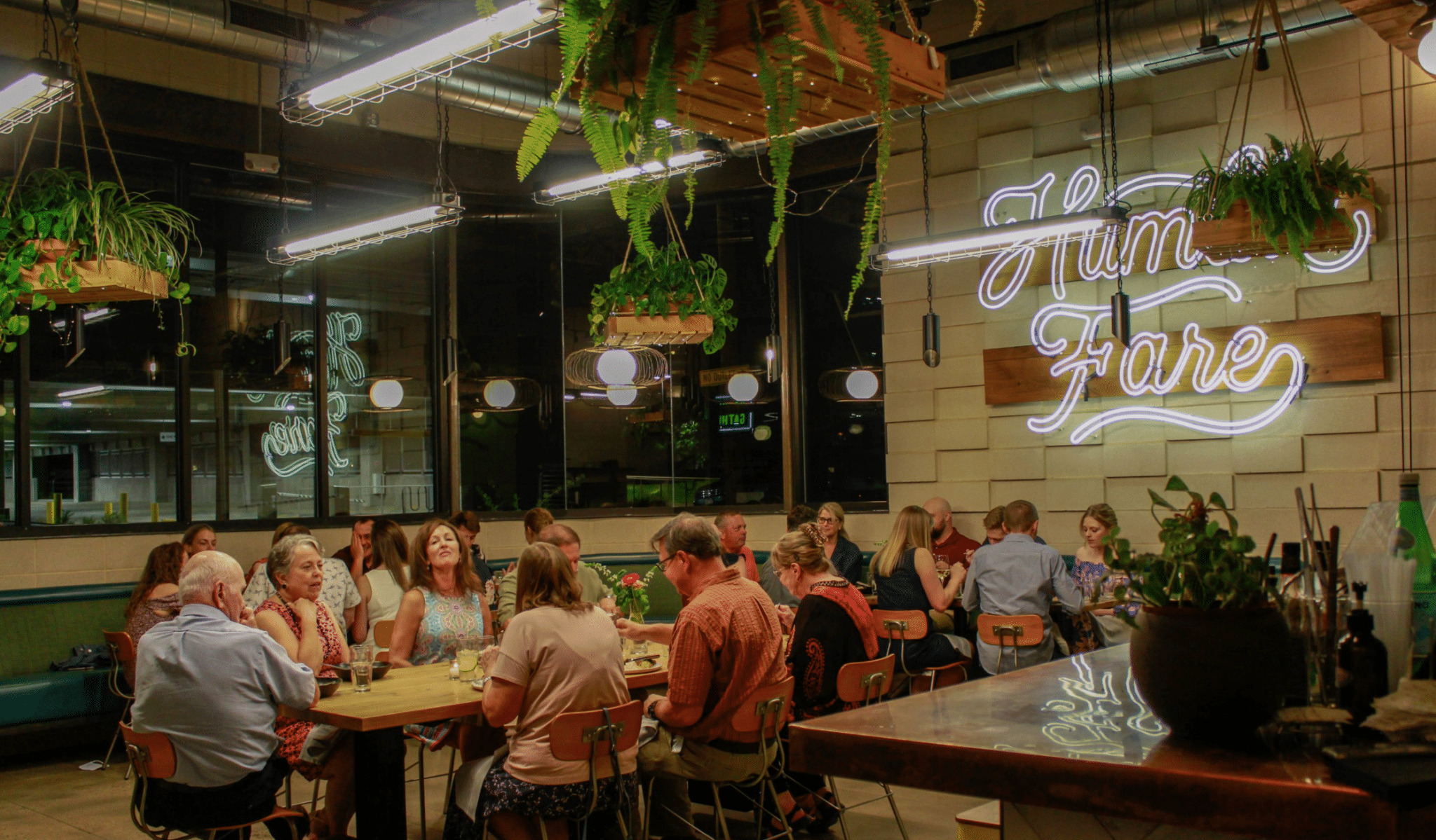 Inside of a restaurant