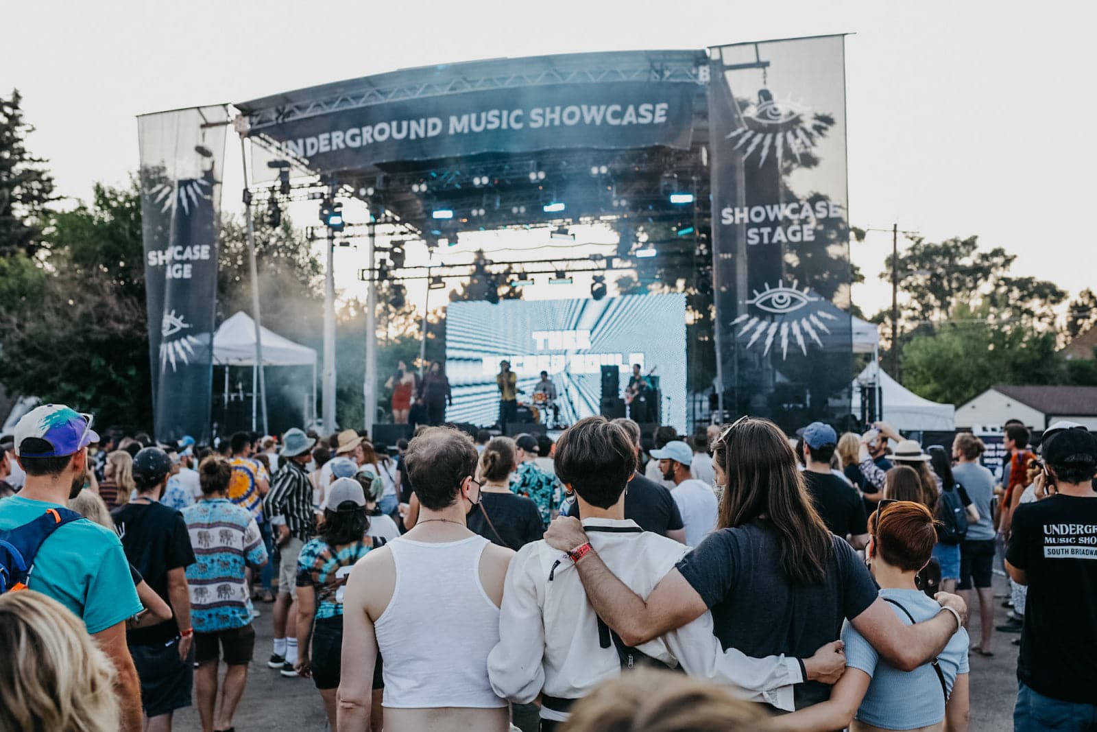 Image of people at Underground Music Showcase in Denver, Colorado