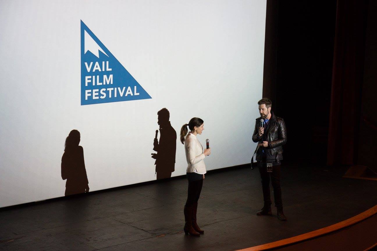 Image of the stage at the Vail Film Festival in Colorado