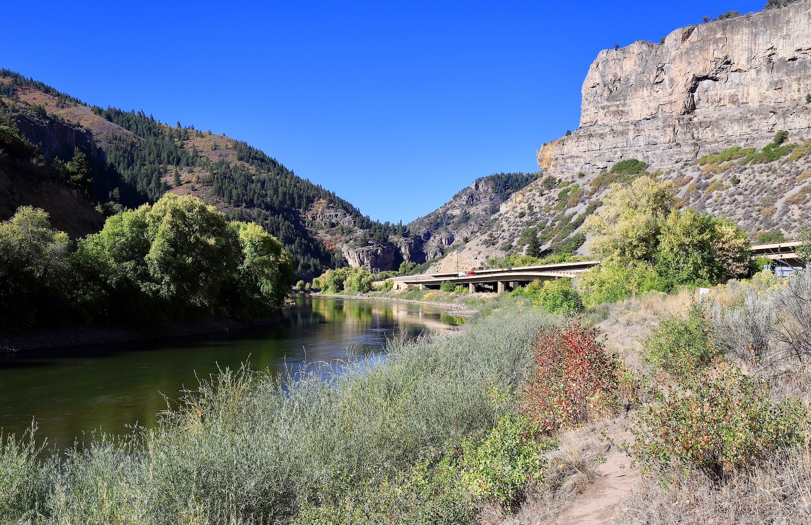 Colorado River and the I70 at Bair Ranch