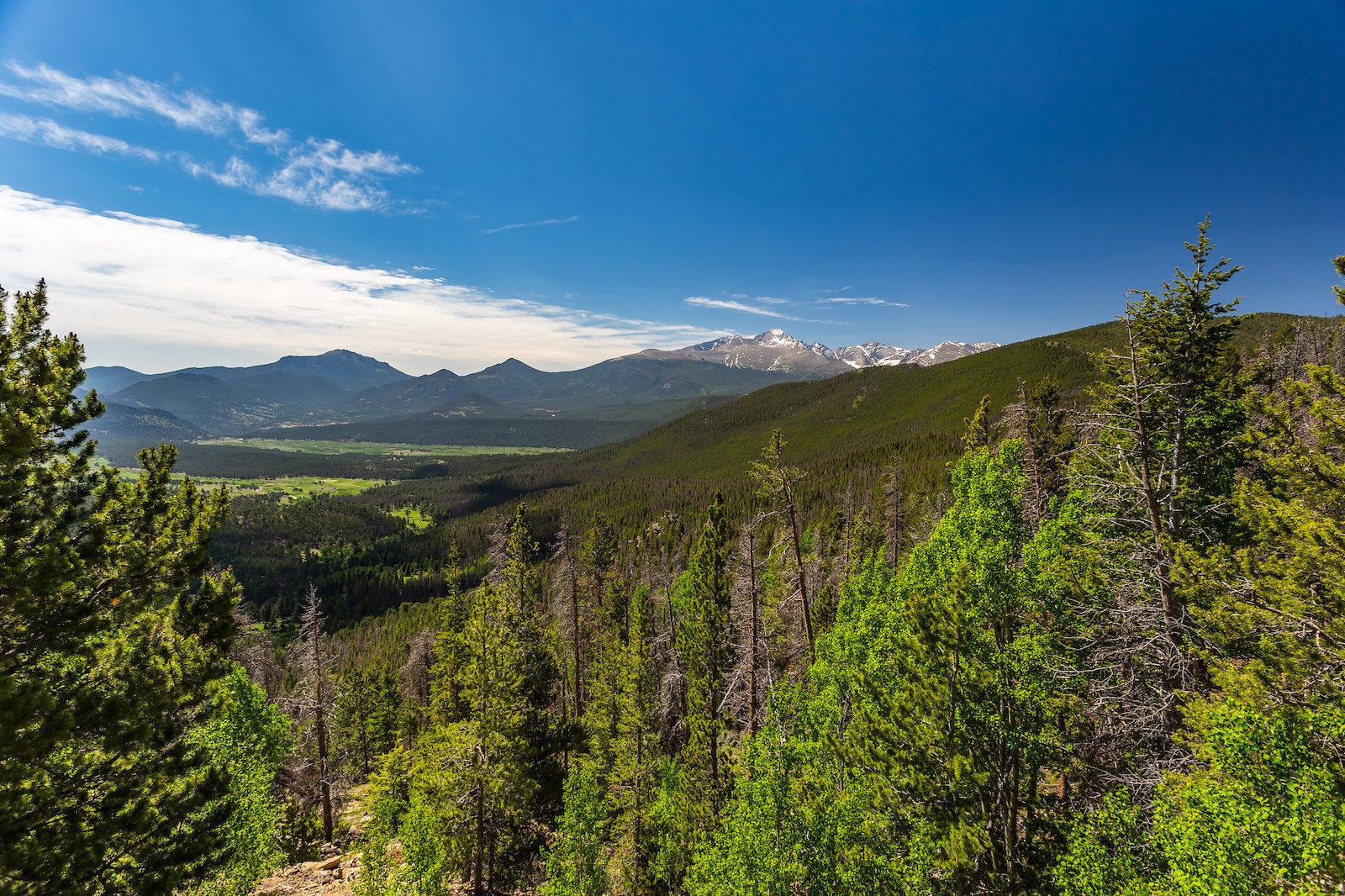 Many Parks Curve Overlook in Rocky Mountain National Park, CO