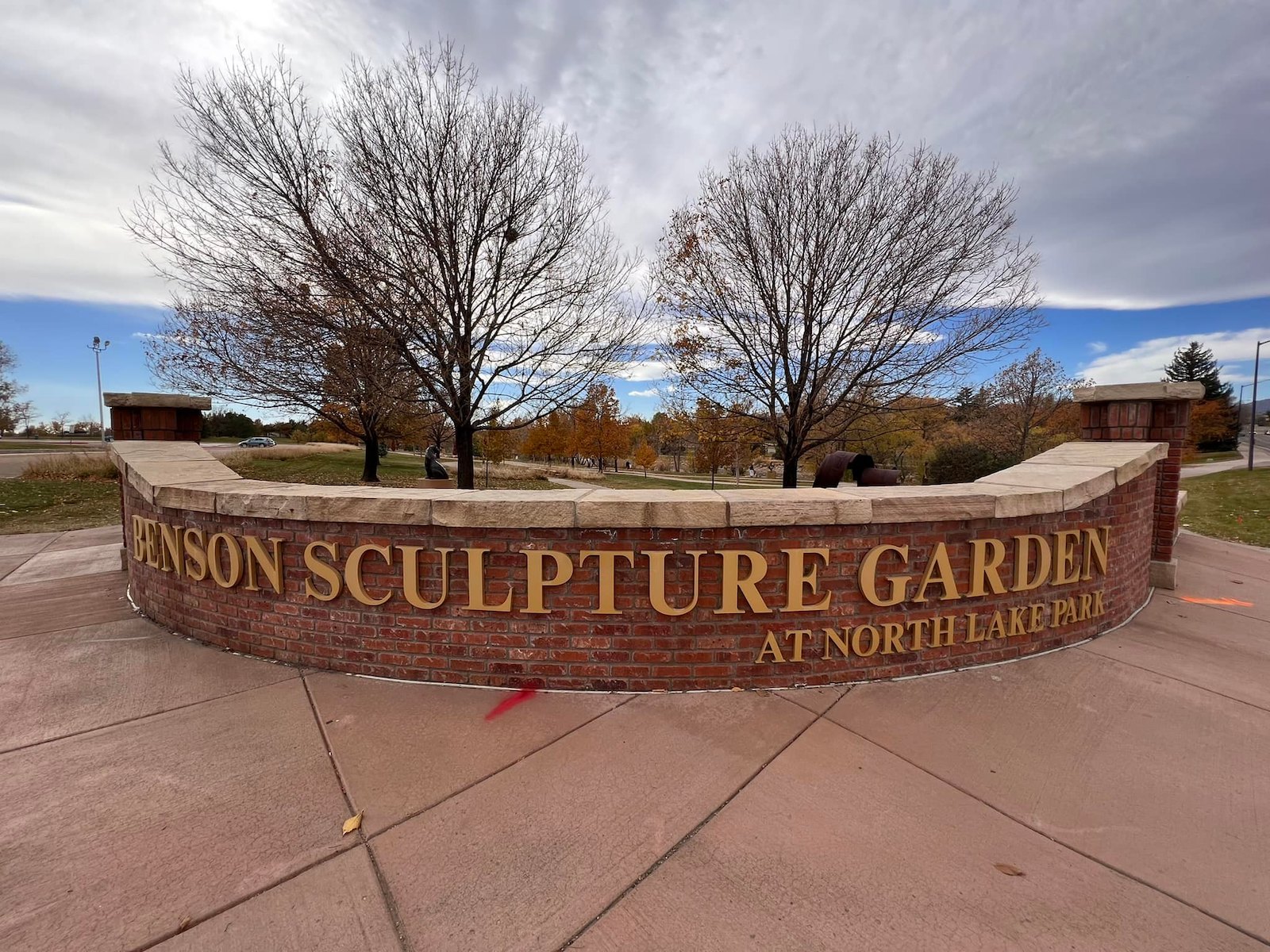 Image of the Benson Sculpture Garden at North Lake Park in Loveland, Colorado