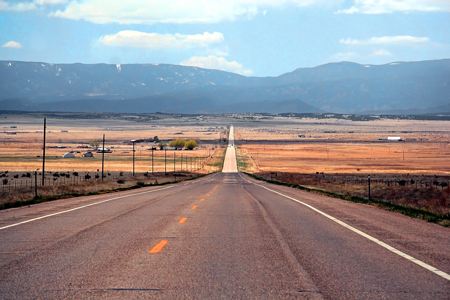 Empty highway on a sunny day