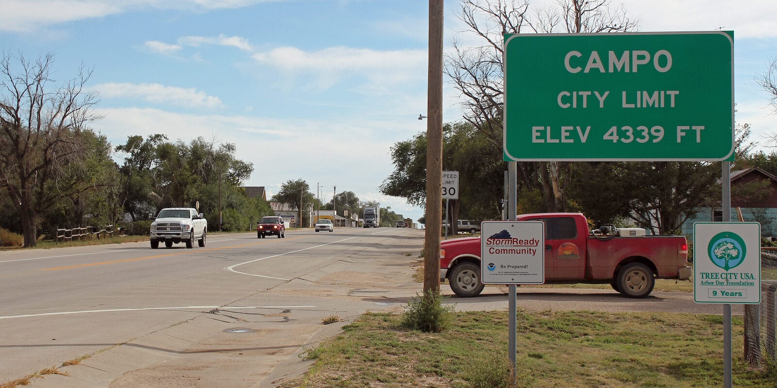 Campo Colorado City Limit Sign