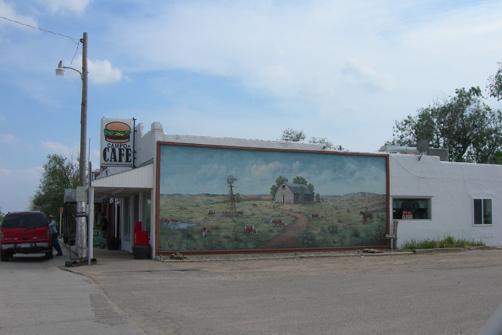 Campo Colorado Mural in Town on Campo Cafe