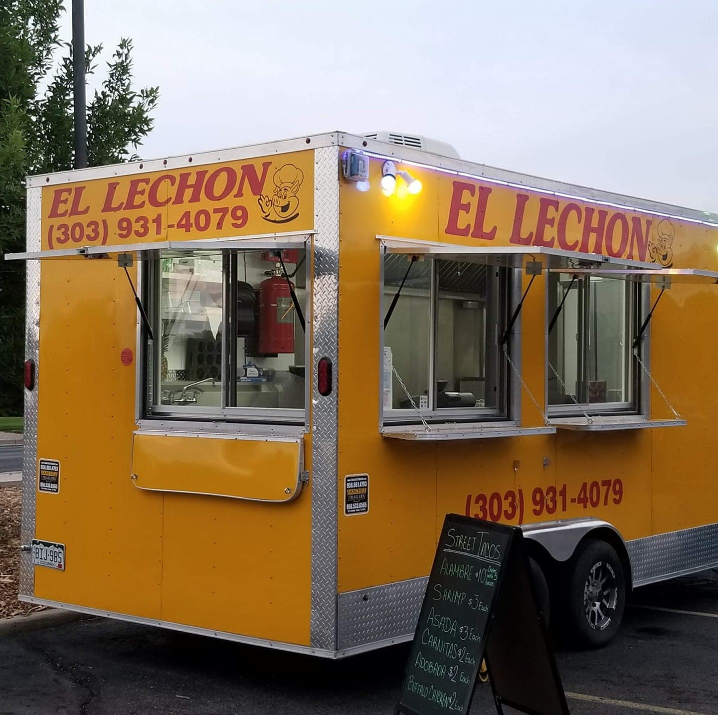 Yellow food truck