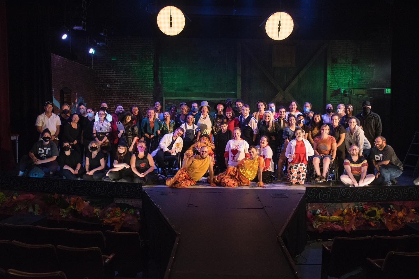 Image of the Phamaly Theatre Company in their Alice in Wonderland costumes from the 2021 season