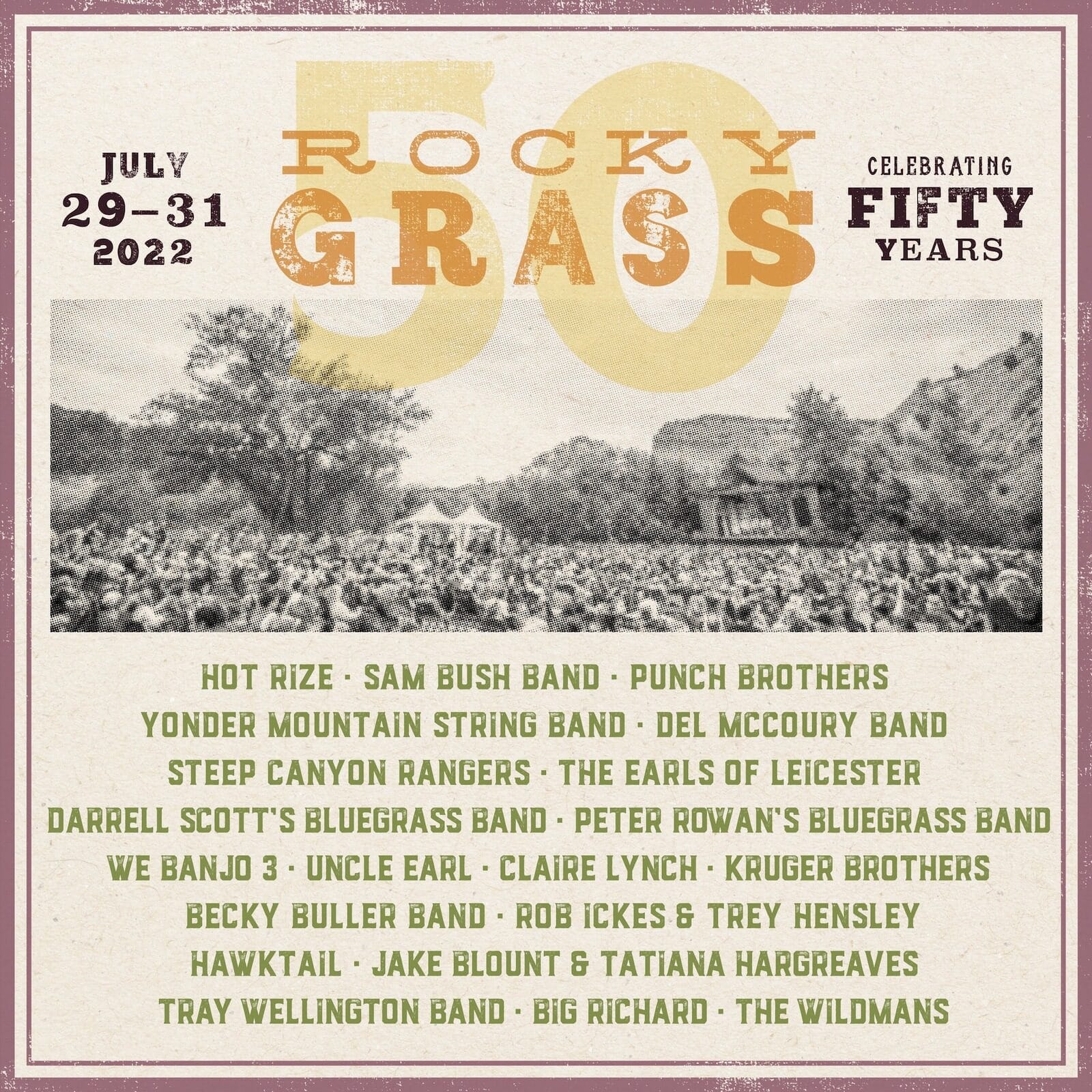 50h RockyGrass Festival – Lyons, CO | 2022 July Bluegrass Music Event