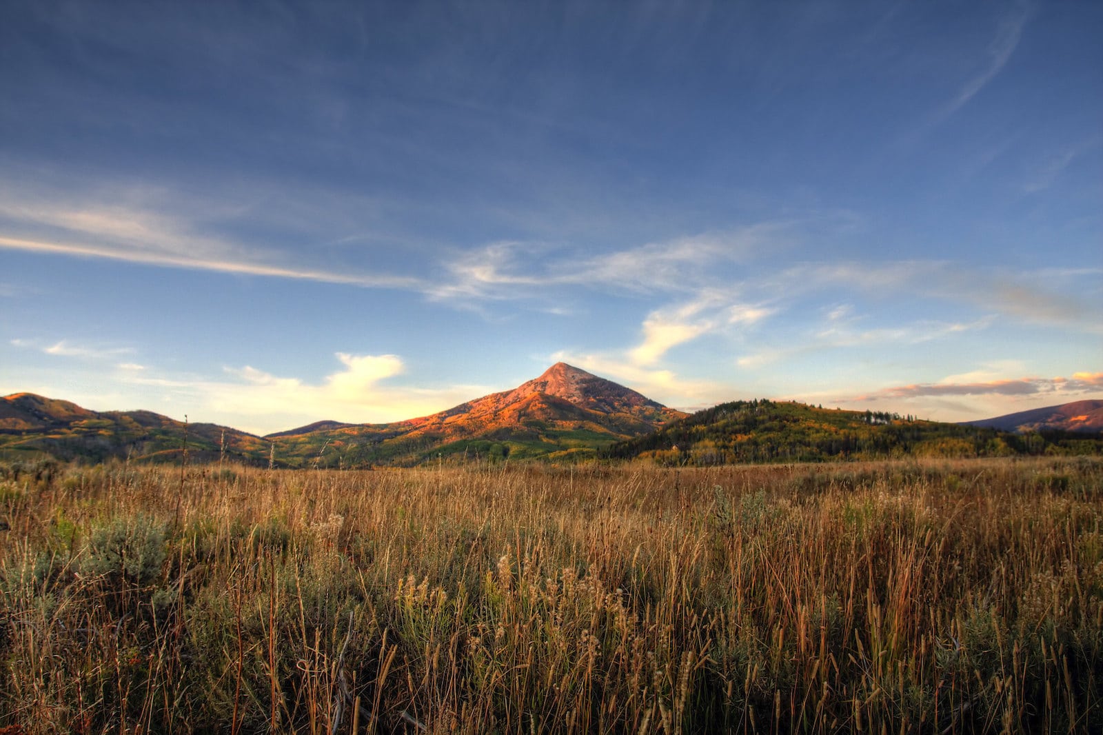 Sunset on Hahn's Peak, Colorado