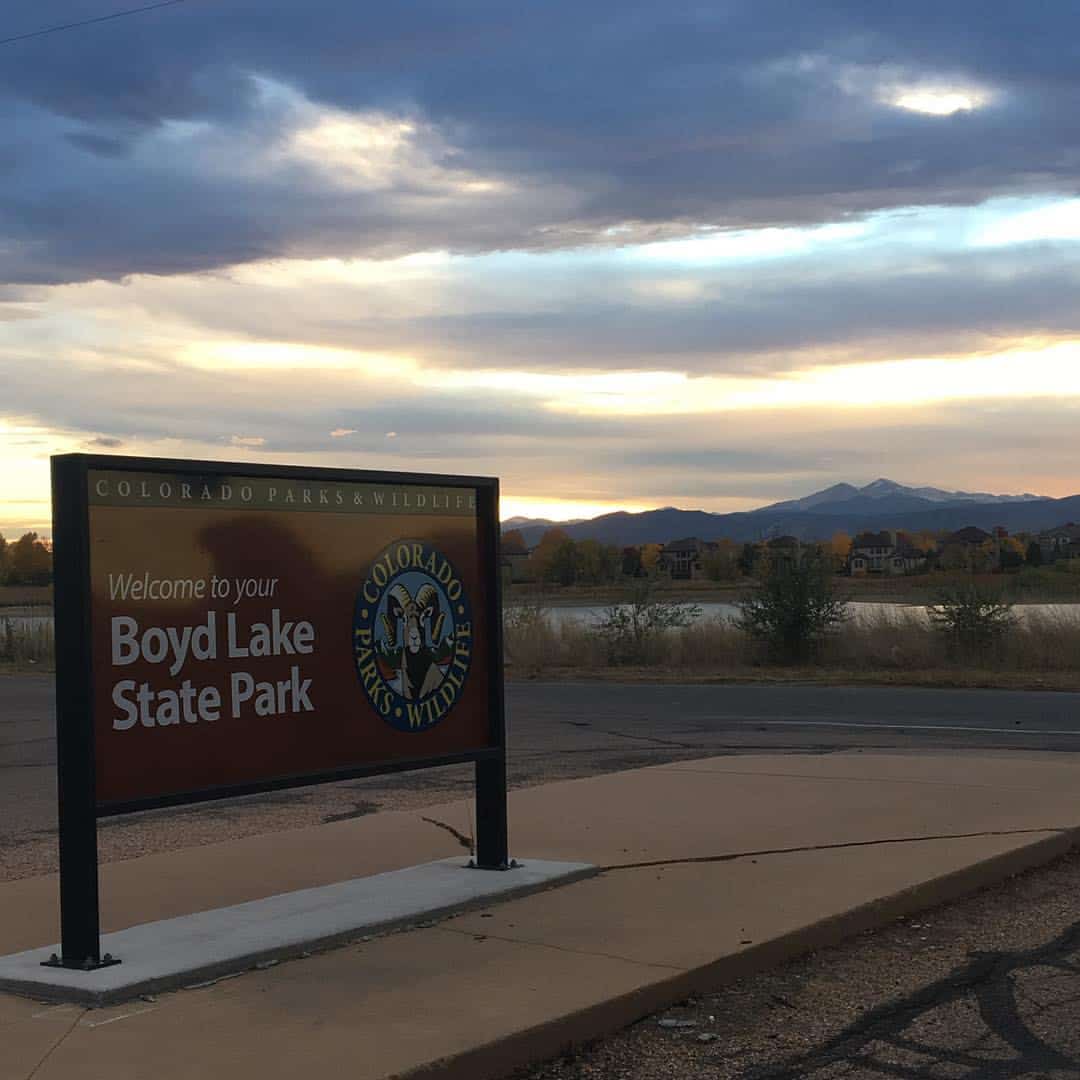 Welcome to Boyd Lake sign