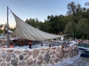 Cottonwood Hot Springs Buena Vista Sun Shade over Pool