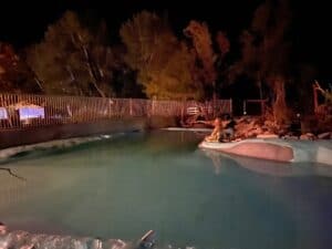 Cottonwood Hot Springs Buena Vista Pool Nighttime