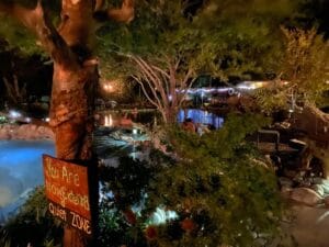 Cottonwood Hot Springs Buena Vista Pool Nighttime