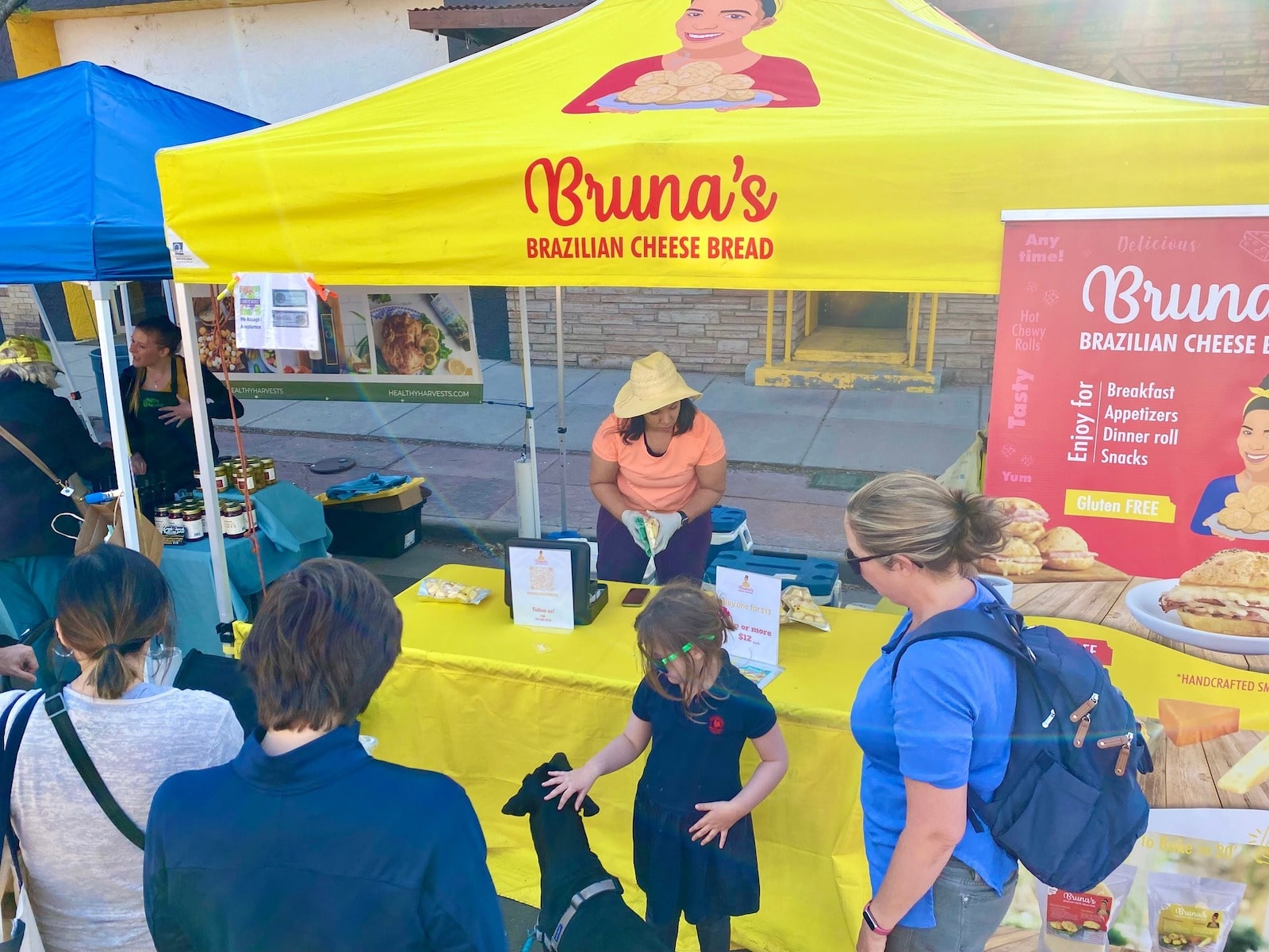 Image of Bruna's Brazilian Cheese Bread at the Erie Farmers Market in Colorado