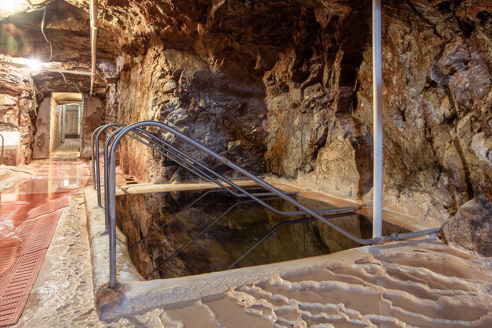 Image of a geothermal cave at the Indian Hot Springs in Idaho Springs, Colorado