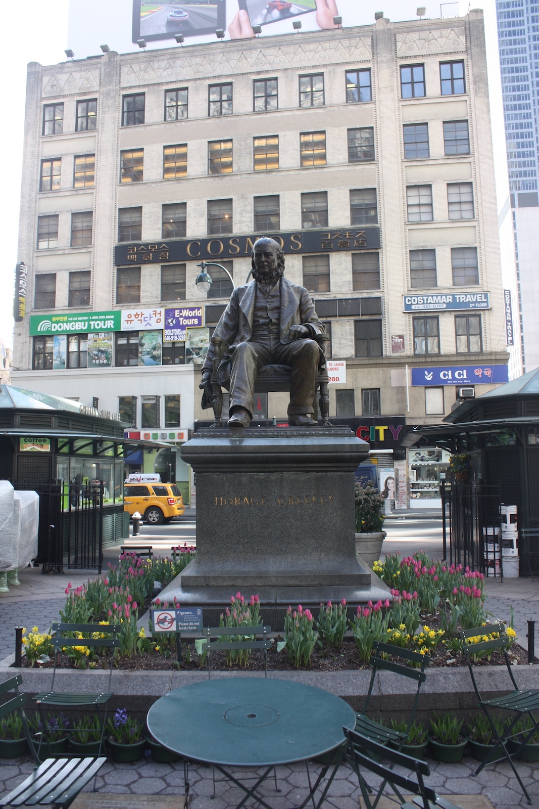 Greeley Square Horace Greeley Statue