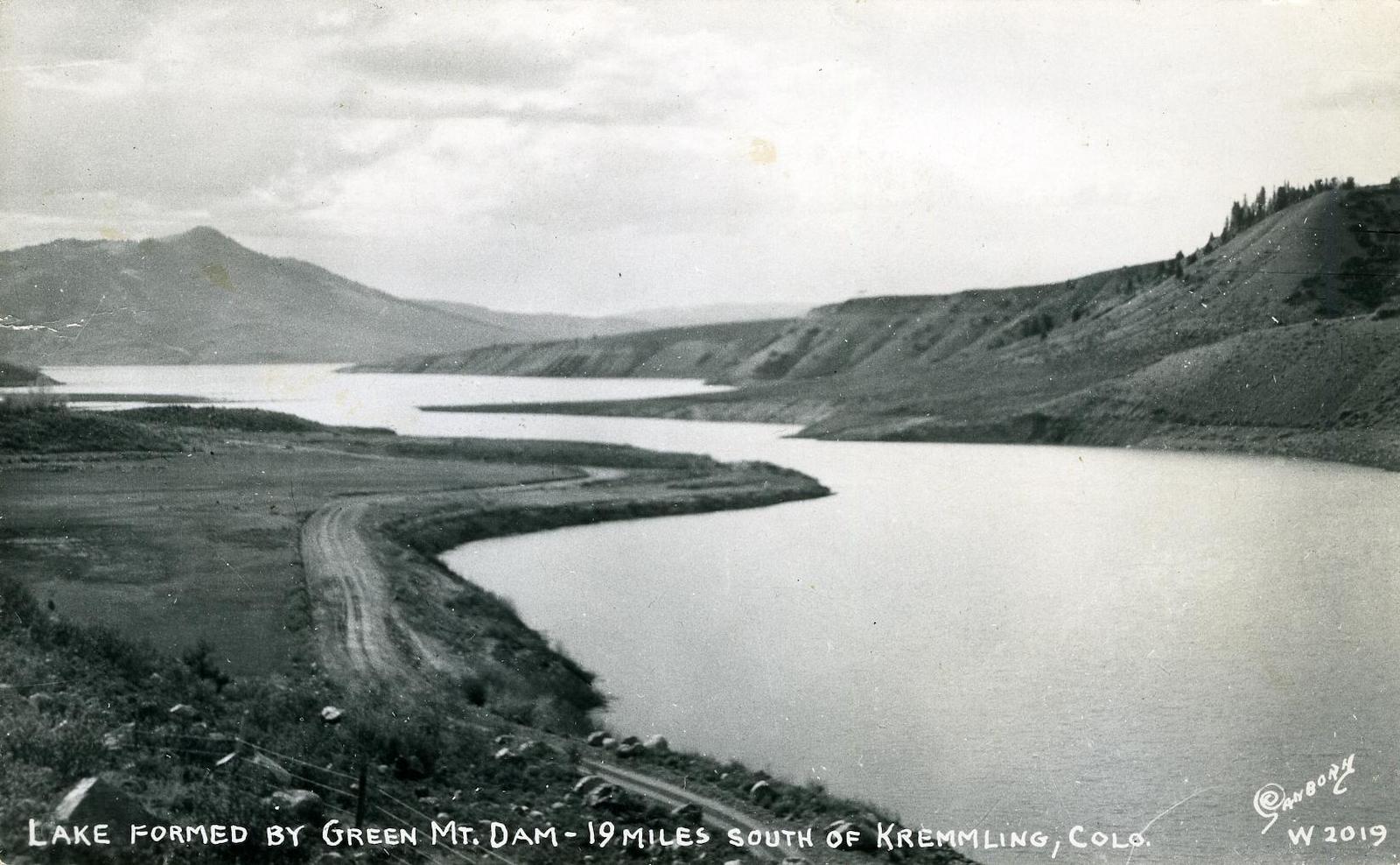 Green Mountain Reservoir Colorado Circa 1950 Postcard