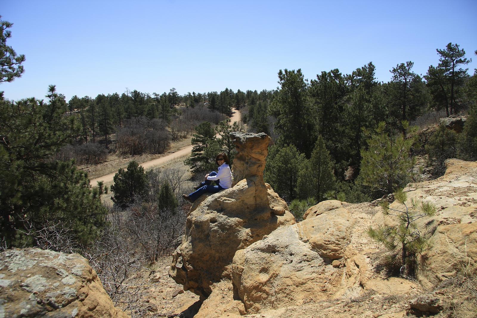 Image of a person hiking in Palmer Park in Colorado Springs