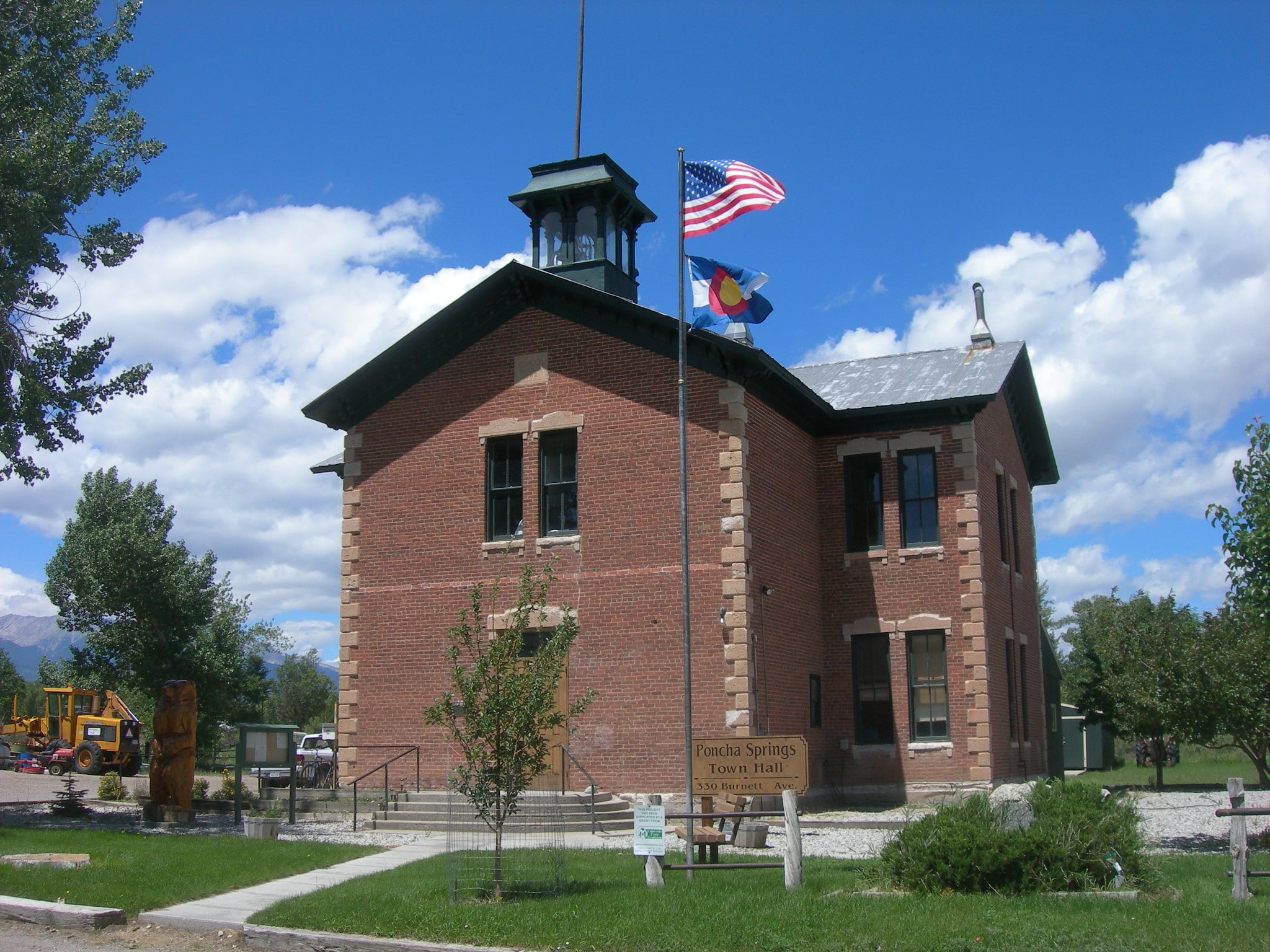 Brown brick building