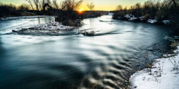 Cache la Poudre River Sunrise Greeley CO