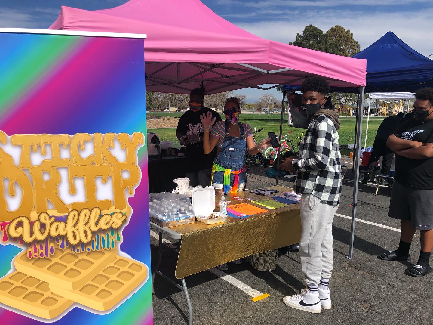 Image of Sticky Drip Waffles at Rebel Marketplace in Aurora, Colorado