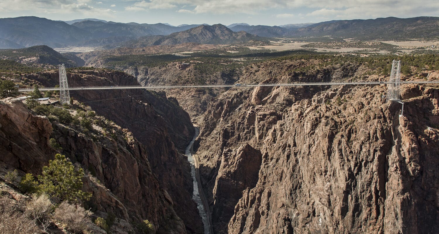 Image of the Royal Gorge Bridge on the Gold Belt Tour in Colorado