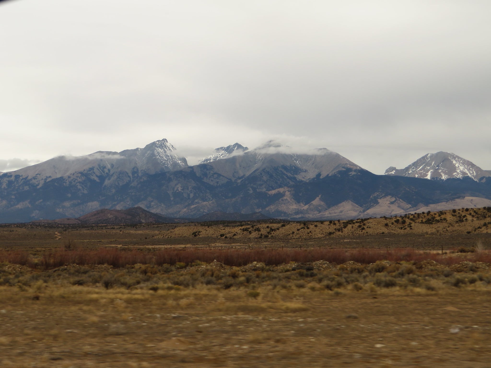 View of mountains in the distance