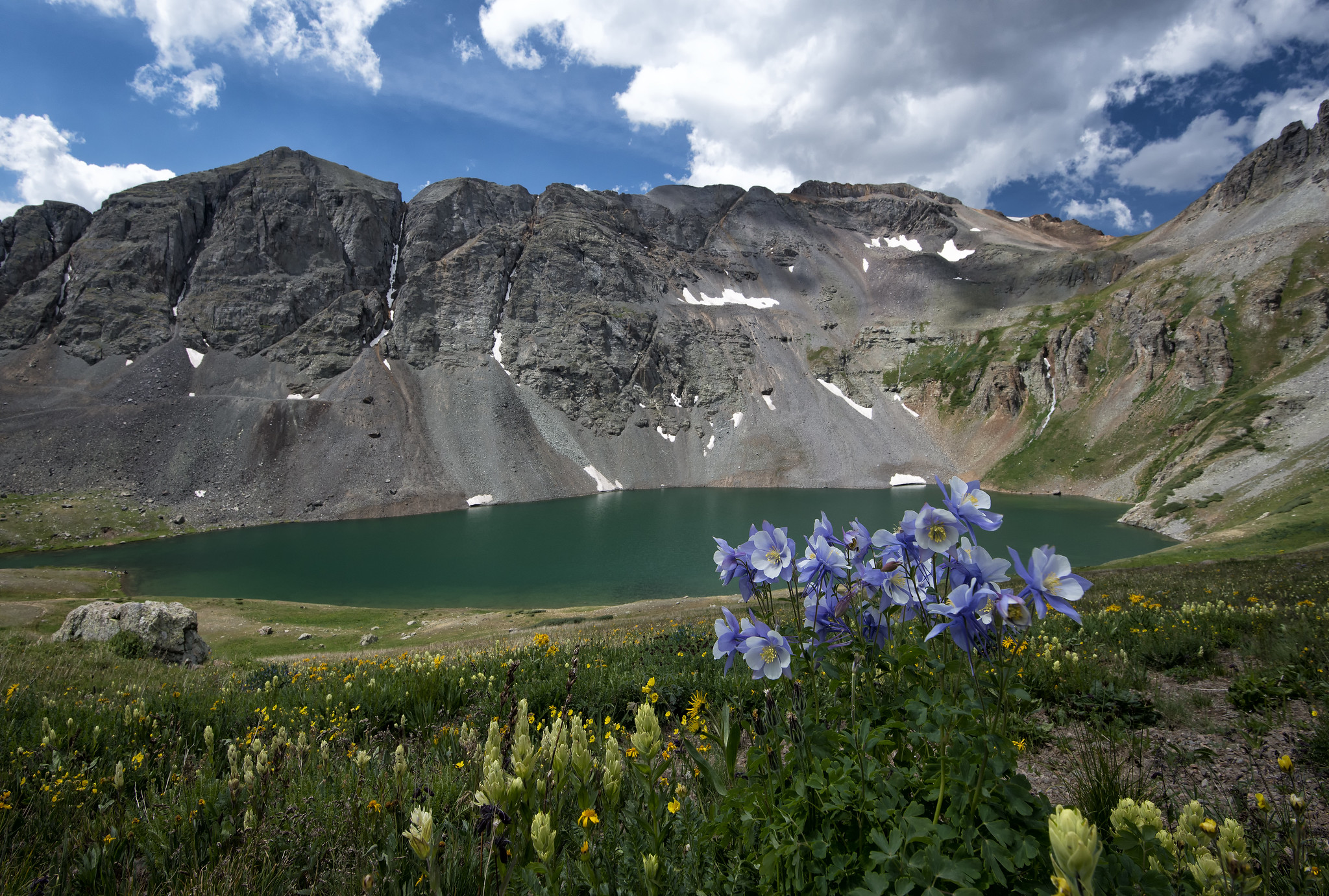 Blue alpine lake